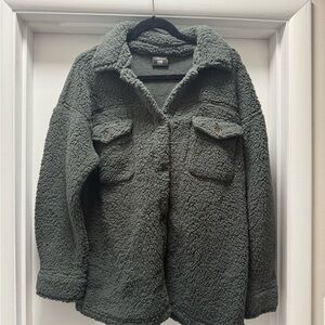 32 Degrees Women's Sherpa Jacket - Dark Green